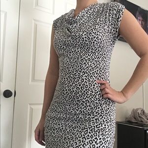 White/Black Leopard Tunic